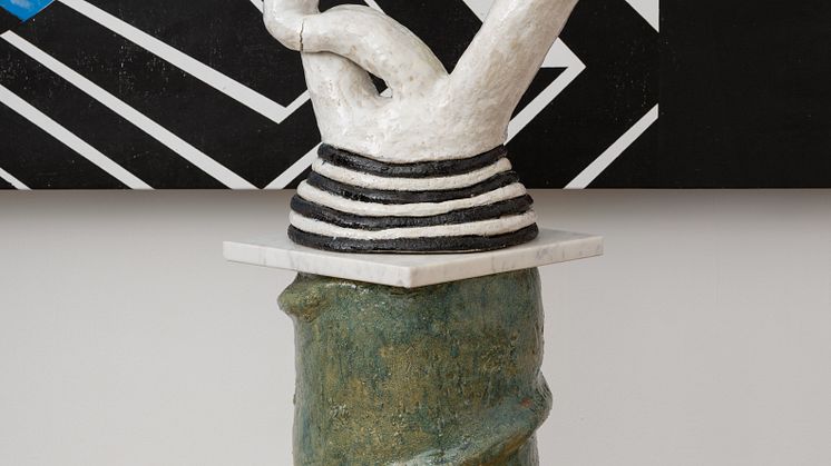 Brook Andrew, Ngaay Ngajuu Dhugul Birra (To See My Skin Broken), 2022. Detail, Seeds and Souls, Kunsthal Charlottenborg, 2023. 