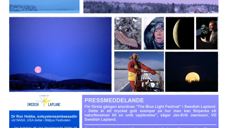 The Blue Light Festival i Swedish Lapland
