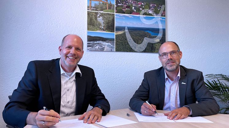 Stefan Freitag und Christian Carl machen sich stark für umweltschonende Nahwärme im Neubaugebiet "Auf der Iserkuhle"