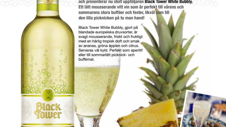 Black Tower White Bubbly - sommarens festvin!