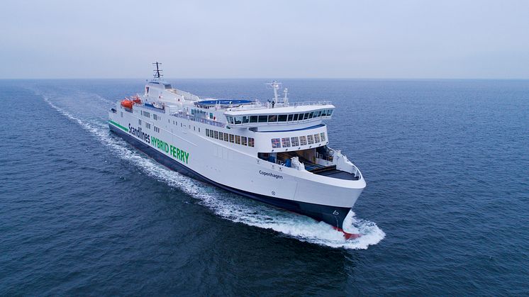 Scandlines’ neue Hybridfähre nimmt den Betrieb auf 