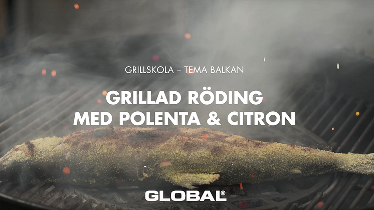 Global grillskola - Röding med polenta, citron & potatissallad