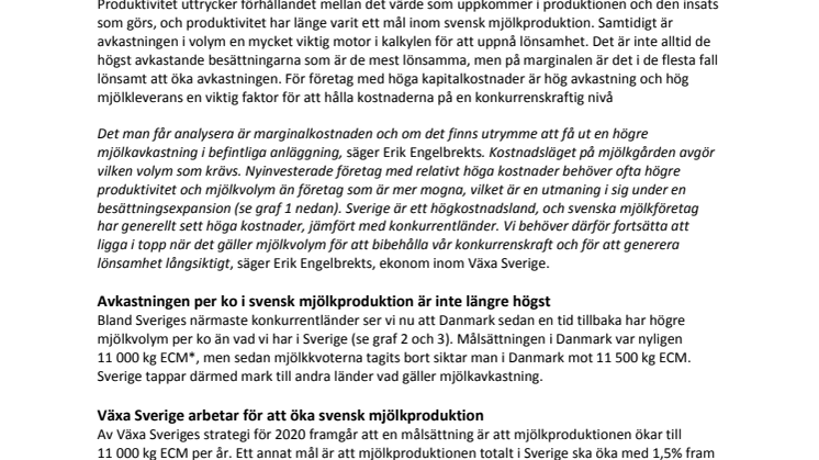 Vi siktar på 11 000 kg per år och ökande mjölkproduktion