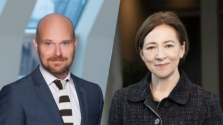 Johan Cederblad, delägare och Helena Rosén Andersson, counsel och tidigare justitieråd