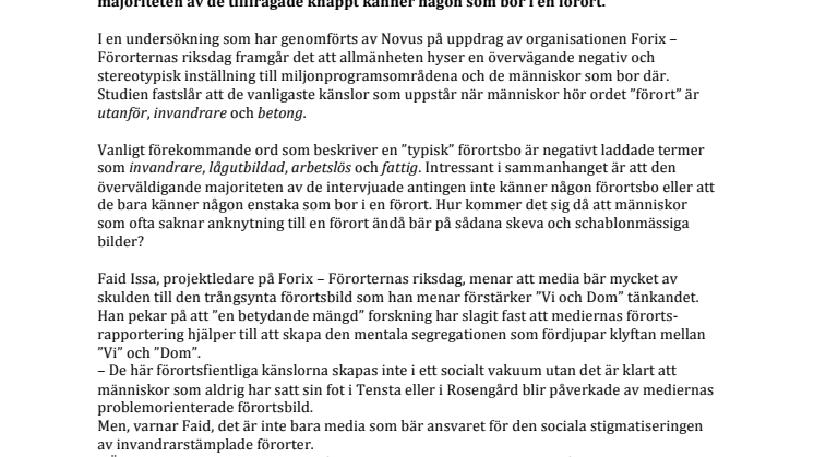  Ingen gillar ”förorten”     