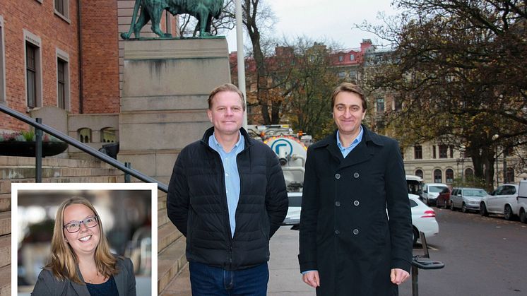 Från vänster: Johanna Hultgren, Magnus Käll och David Wahlund.