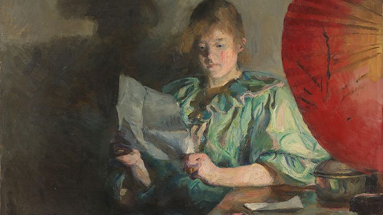 Harriet Backer, «Aften, interiør», 1896. Foto: Nasjonalmuseet / Børre Høstland