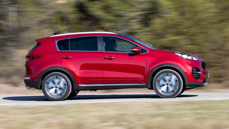 Nya Sportage gick starkt i maj och bidrog till att placera Kia som tredje bästsäljande bilmärke i Sverige.