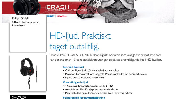  Philips O'Neill - The Crash Produktblad