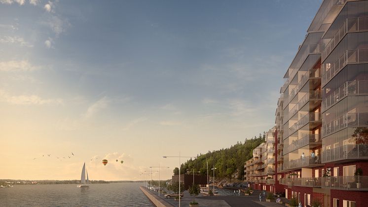 HSB säljstartar Kajen – med panoramavy över Stockholms inlopp