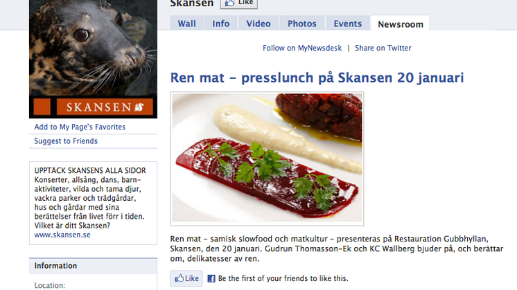 Presserom på Facebook, ikke bare for journalisten