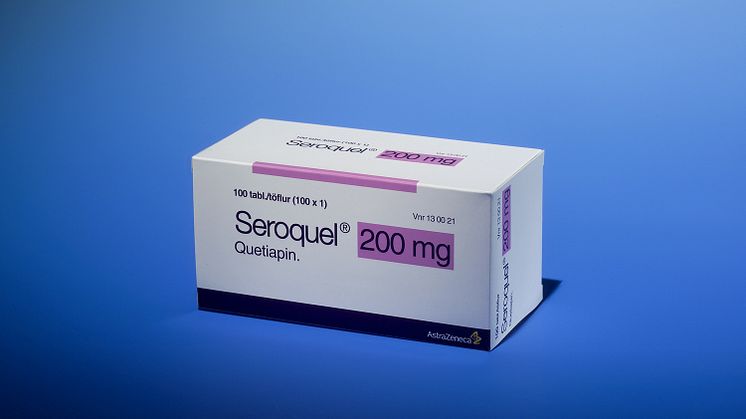 Seroquel 200 mg, förpackning