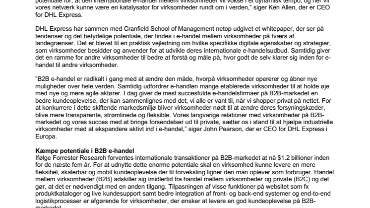 Ny rapport: E-handel forandrer erhvervslivet