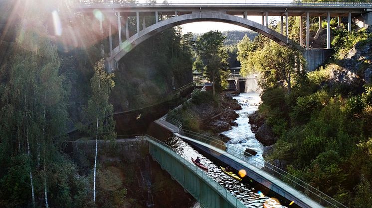 Akvedukten i Håverud, som er en del av Dalsland kanal. Foto: Roger Borgelid  