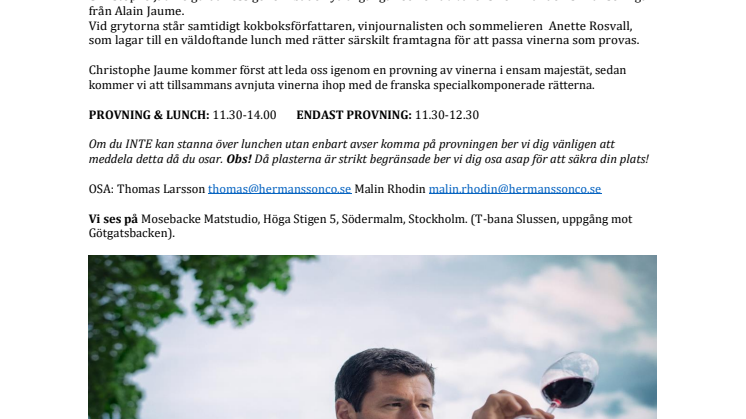 Välkommen på en gemytlig smakresa med fransk finess!