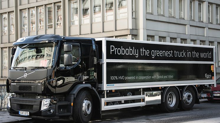 Carlsberg Sverige satsar på miljölastbilar med HVO i tanken