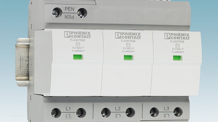 Netfølgestrømsfri Type 1-lynstrømsafleder til 400/690 V netværk