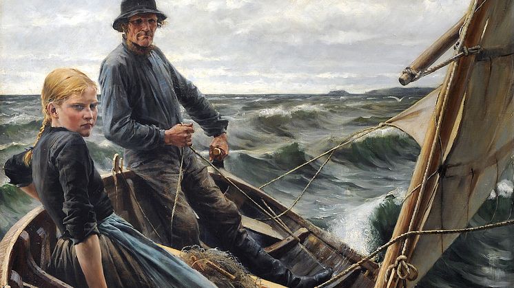 Edelfelt, På havet