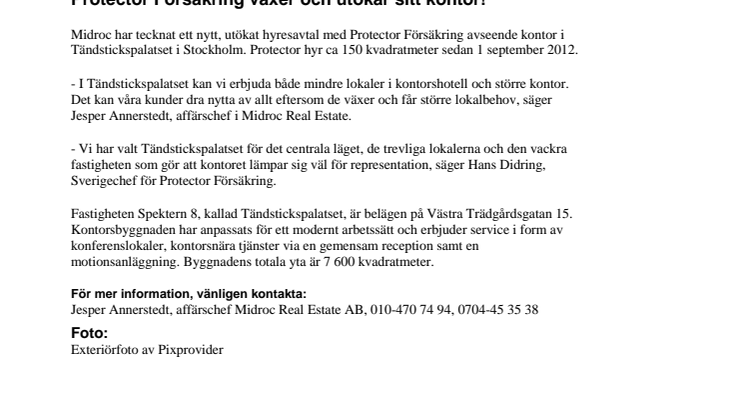 Protector Försäkring växer och utökar sitt kontor!