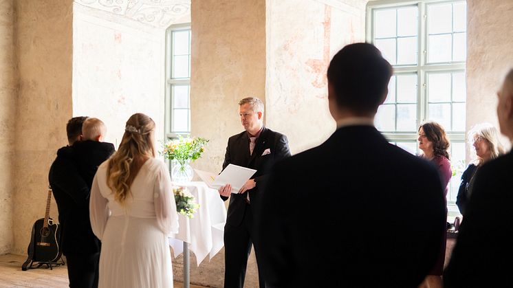 Drop in-bröllop på Kalmar Slott  