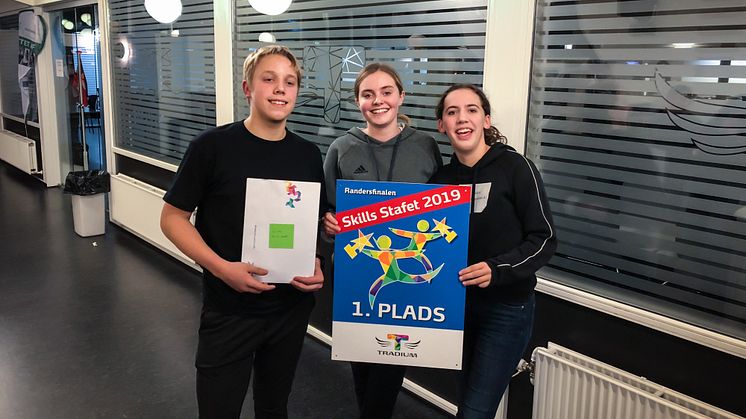 Nørrevangsskolen vandt Randersfinalen i Skills Stafet på Tradium 