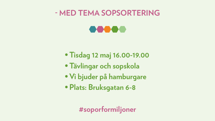 Gårdsfest - Sopor för miljoner Mitthem 
