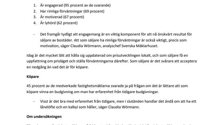 Engagerade säljare och erfarna köpare gör bättre affärer 