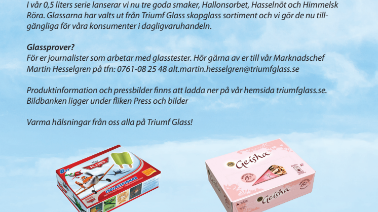 Goda nyheter från Triumf Glass AB!