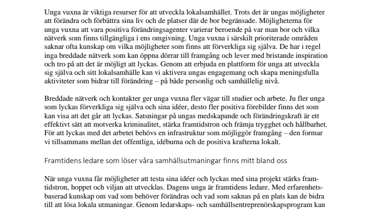 IOP The Good Talents Botkyrka kommun Botkyrkabyggen