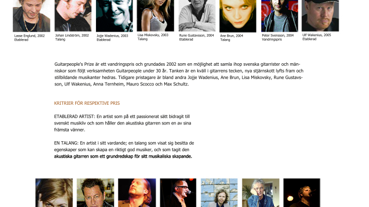 Om Guitarpeople's Prize