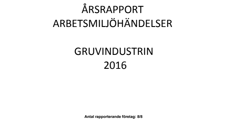 Branschrapport GRIA