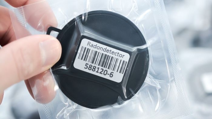 Radonova vakuumförpackar mätdosor