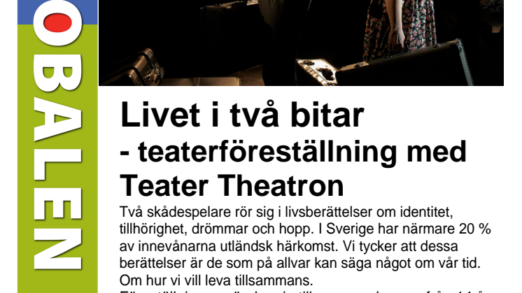 Livet i två bitar – teaterföreställning med Teater Theatron