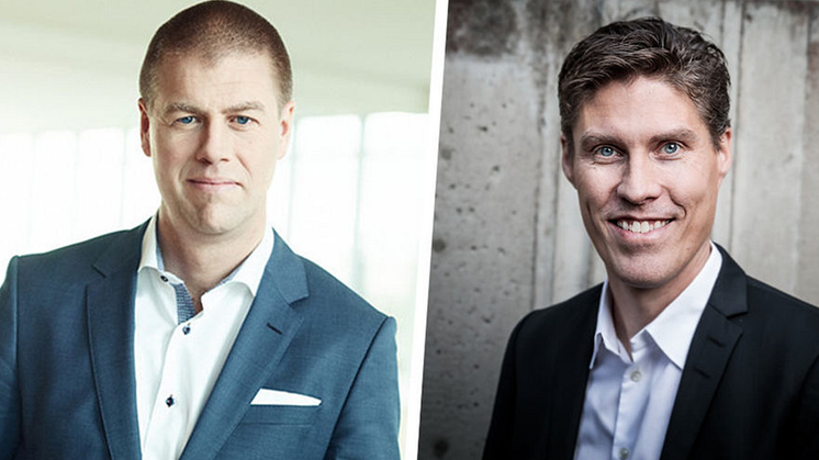 Magnus Johansson, nybliven styrelsemedlem, och Måns Ullerstam, grundare, Kale United.