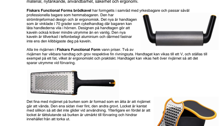 Internationella priser till Fiskars