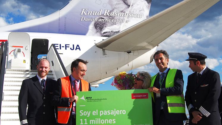 Norwegian transporta al pasajero 11 millones del aeropuerto de Alicante