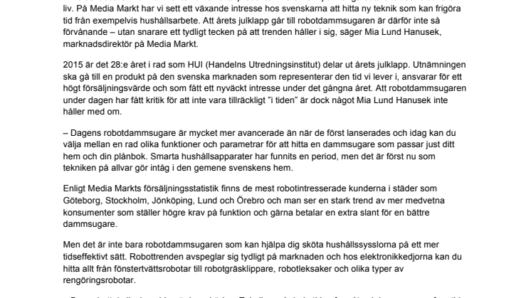Årets julklapp bara början på robottrenden  
