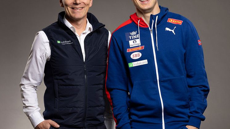 Robert Berg, CEO Instabank og Karsten Warholm