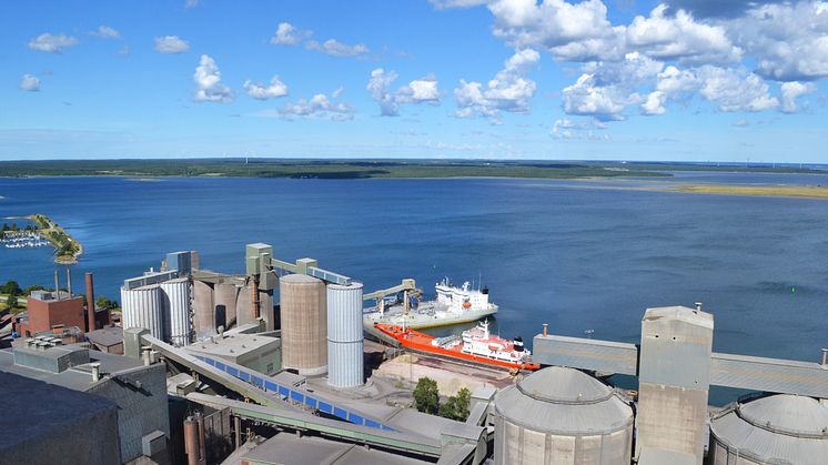 Slite Cement plant. Bild: Cementa