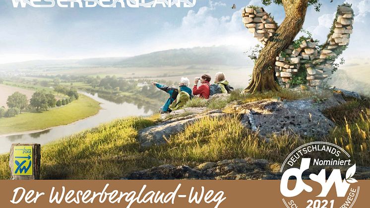 Postkartenmotiv für den Weserbergland-Weg zur Publikumswahl 2021