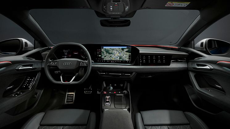 Audi S6 Sportback e-tron - interiør med almindelige sidespejle