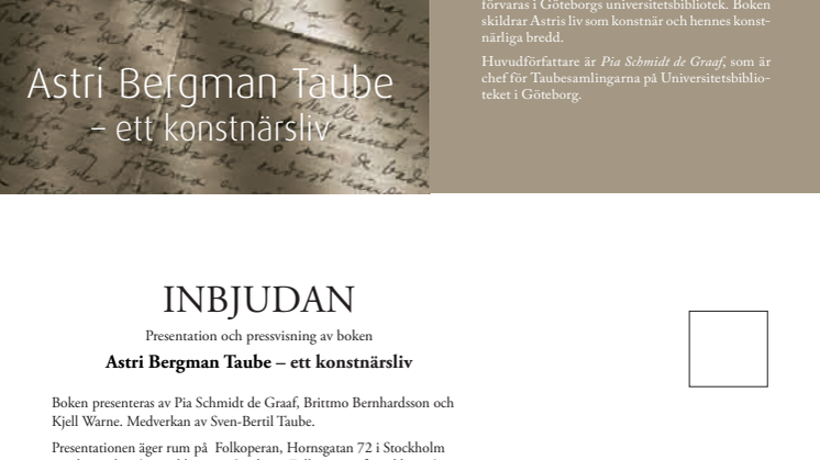 Pressinbjudan till boksläpp