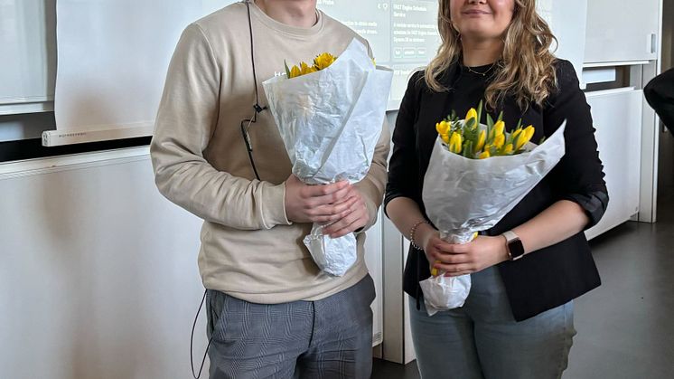 Oliver Shin och Sandra Larsson alumner från KTH Mediateknik berättar om sina egna resor till Eyevinn och mediabranschen