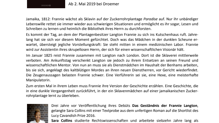 Presseinfo_Collins_Geständnis der Frannie Langton