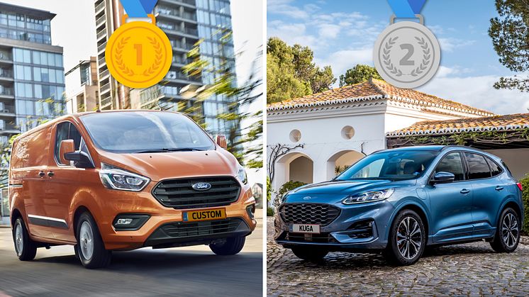 Ford har fået en forrygende start på 2023 med nyheden om hele to modeller i top tre over de mest solgte biler i 2022. Ford Transit Custom og Ford Kuga.