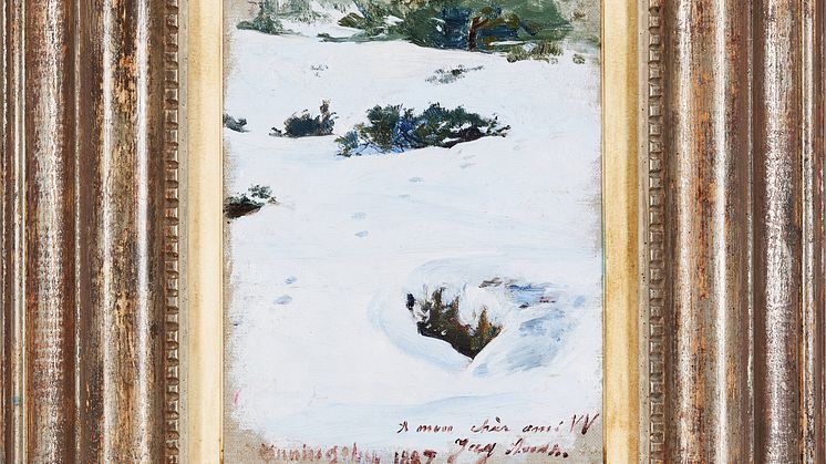 "Vinterlandskap" av J.A.G. Acke