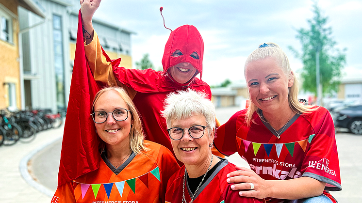 Det här gänget planerar för stort Barnkalas i Södra hamn den 15 juni. Superelektra (Annica), Camilla, Monica och Lina.