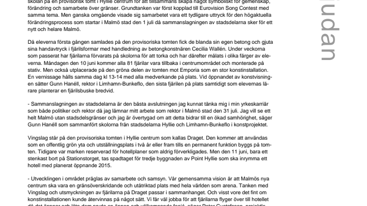 Pressinbjudan: Fjärilseffekter för ett helare Malmö