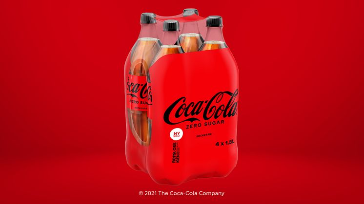 Coca-Cola i Sverige fortsätter arbetet mot netto noll – övergår till 100 procent återvunnen plastfilm