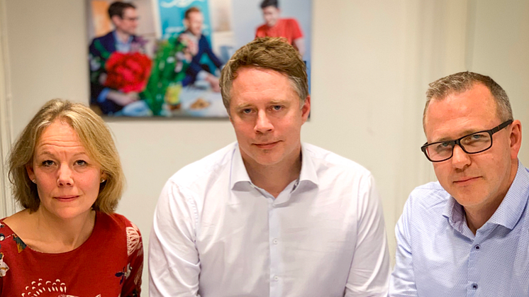 Från vänster: Katarina Le Blanc, Oscar Simonson och Karl-Henrik Grinnemo